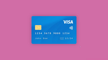 A css credit card with flip built with modern frontend techniques for responsive and reusable UI.