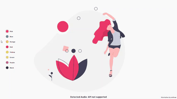 A svg animation with speech recognition built with modern frontend techniques for responsive and reusable UI.