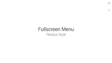 A fullscreen menu flexbox method built with modern frontend techniques for responsive and reusable UI.
