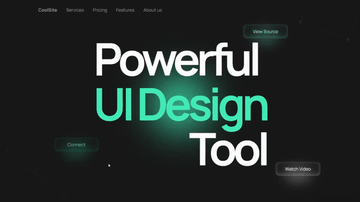 A glassmorphism: modern landing page with squircle buttons built with modern frontend techniques for responsive and reusable UI.