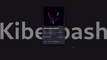 A nft card component built with modern frontend techniques for responsive and reusable UI.
