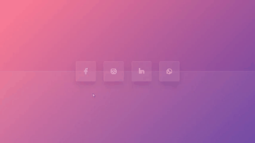 A social icon glassmorph built with modern frontend techniques for responsive and reusable UI.