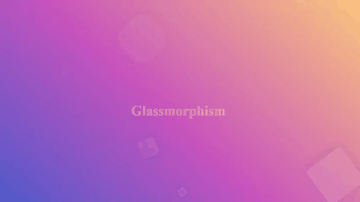 A glassmorphism animated built with modern frontend techniques for responsive and reusable UI.