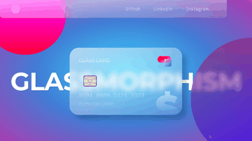 A glassmorphism built with modern frontend techniques for responsive and reusable UI.