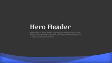 A hero waves built with modern frontend techniques for responsive and reusable UI.