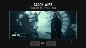 A clock wipe transition built with modern frontend techniques for responsive and reusable UI.