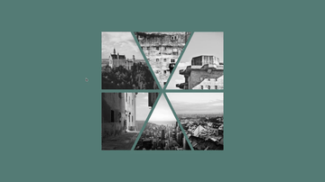 A triangular grid of images built with modern frontend techniques for responsive and reusable UI.