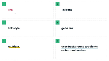 A exploring creative link hover effects built with modern frontend techniques for responsive and reusable UI.