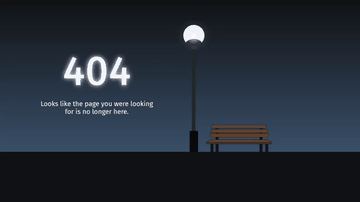 A 404 error - lost and alone built with modern frontend techniques for responsive and reusable UI.