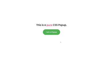 A css only popup built with modern frontend techniques for responsive and reusable UI.