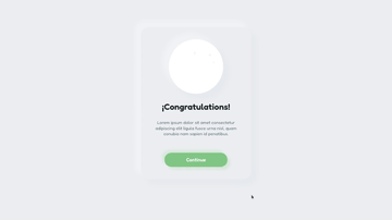 A basic neumorphism card style success + lottie built with modern frontend techniques for responsive and reusable UI.