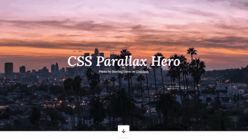 A css parallax hero built with modern frontend techniques for responsive and reusable UI.