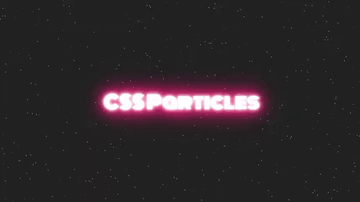 A css particles built with modern frontend techniques for responsive and reusable UI.