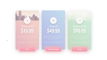 A css price cards built with modern frontend techniques for responsive and reusable UI.