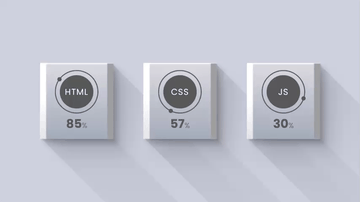 A 3d circular progress bar built with modern frontend techniques for responsive and reusable UI.