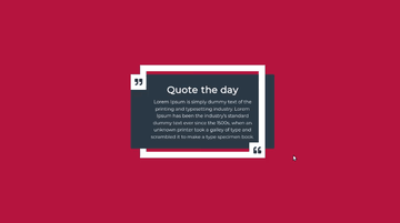 A quote box hover effects built with modern frontend techniques for responsive and reusable UI.