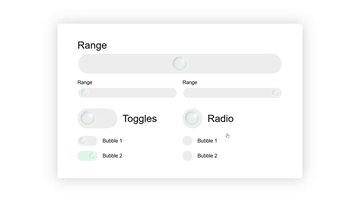 A bubble ui built with modern frontend techniques for responsive and reusable UI.