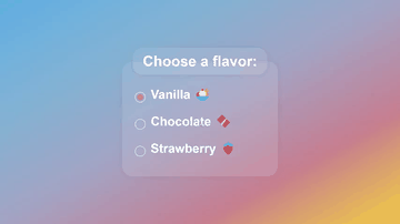 A radio button animation built with modern frontend techniques for responsive and reusable UI.