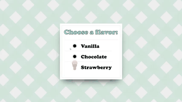 A scoop selector built with modern frontend techniques for responsive and reusable UI.