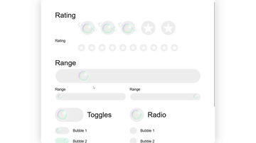 A bubble range slider built with modern frontend techniques for responsive and reusable UI.