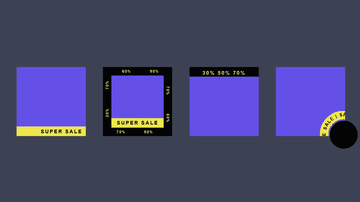 A sale label built with modern frontend techniques for responsive and reusable UI.