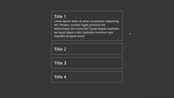 A accordion built with modern frontend techniques for responsive and reusable UI.