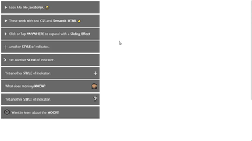A css only semantic animated accordion built with modern frontend techniques for responsive and reusable UI.