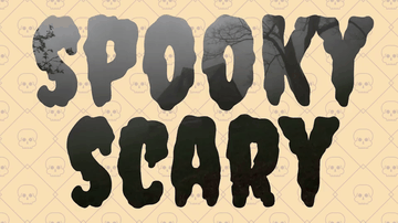 A spooky scary clip text built with modern frontend techniques for responsive and reusable UI.