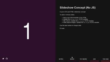 A slideshow concept built with modern frontend techniques for responsive and reusable UI.