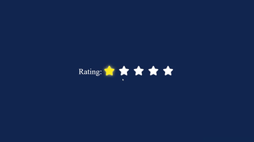 A pure css star rating built with modern frontend techniques for responsive and reusable UI.