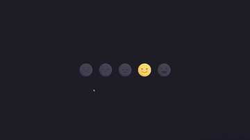 A feedback reactions (dark version) built with modern frontend techniques for responsive and reusable UI.