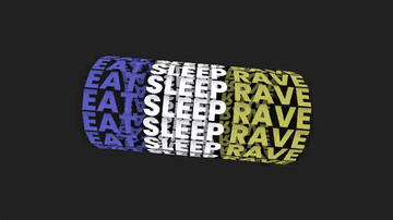 A eat sleep rave - 3d rotate built with modern frontend techniques for responsive and reusable UI.