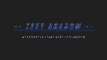 A text shadow built with modern frontend techniques for responsive and reusable UI.