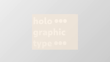 A holographic type built with modern frontend techniques for responsive and reusable UI.