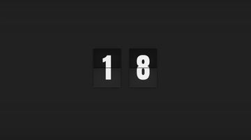 A 3d flip clock counter in pure css built with modern frontend techniques for responsive and reusable UI.