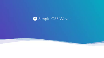 A simple css waves built with modern frontend techniques for responsive and reusable UI.