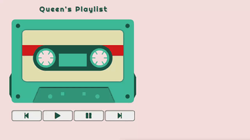 A cassette tape svg animation built with modern frontend techniques for responsive and reusable UI.