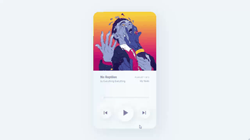 A soft ui music player built with modern frontend techniques for responsive and reusable UI.