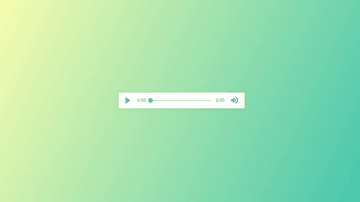 A green audio player built with modern frontend techniques for responsive and reusable UI.