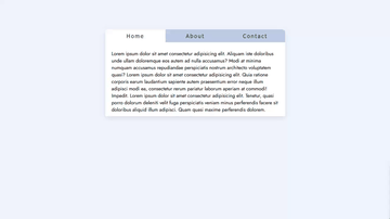 A toggle tab with vanilla javascript built with modern frontend techniques for responsive and reusable UI.