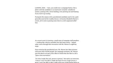 A selfie crawl built with modern frontend techniques for responsive and reusable UI.