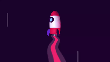 A threejs animated rocket built with modern frontend techniques for responsive and reusable UI.