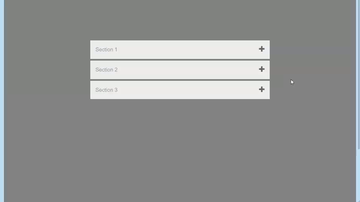 A bootstrap 4 accordion with hover effect built with modern frontend techniques for responsive and reusable UI.