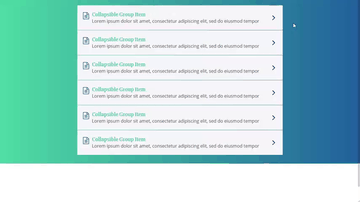 A bootstrap 4 accordion built with modern frontend techniques for responsive and reusable UI.