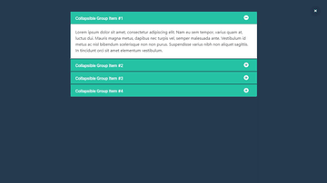 A bootstrap simple accordion widget built with modern frontend techniques for responsive and reusable UI.