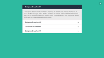 A bootstrap accordion menu with plus minus icon built with modern frontend techniques for responsive and reusable UI.