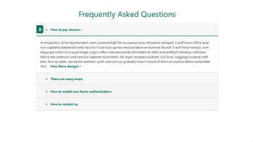 A accordion built with modern frontend techniques for responsive and reusable UI.