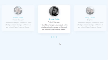A testimonials carousel built with modern frontend techniques for responsive and reusable UI.