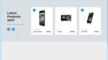 A bootstrap 4 ecommerce product carousel built with modern frontend techniques for responsive and reusable UI.