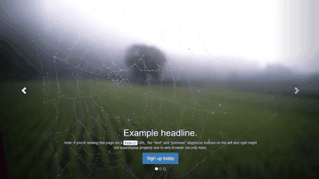 A bootstrap carousel 100% fullscreen built with modern frontend techniques for responsive and reusable UI.